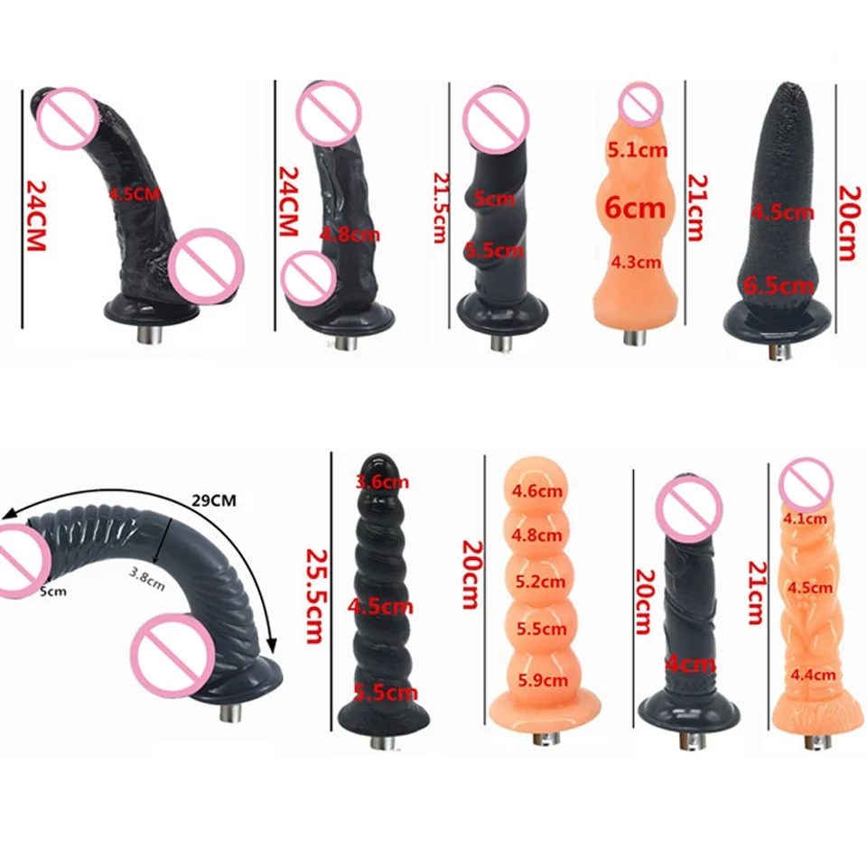 

ROUGH BEAST 10 Types New Attachments for 3xlr Sex Machine 3PRONG Attachment Dildo for Sex Masturbation Love Machine for Women