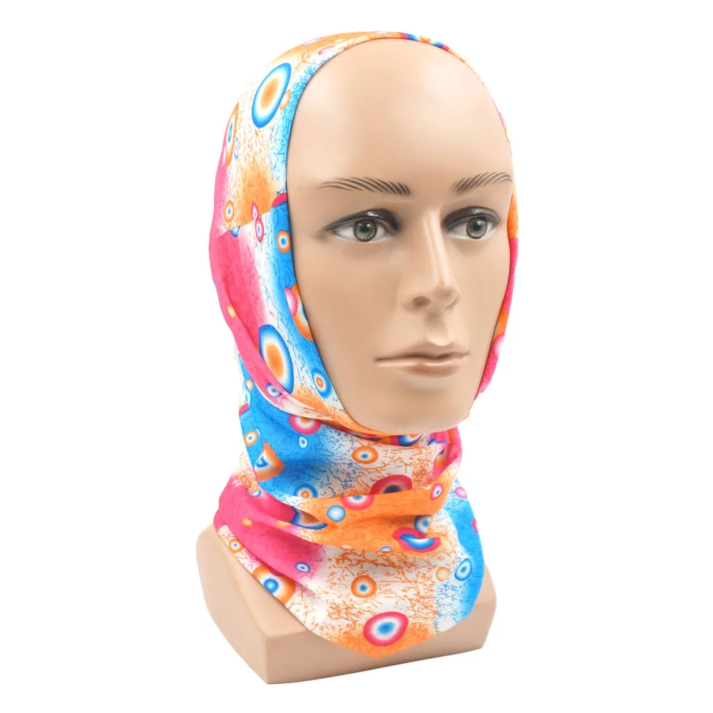 Colorful Headwear Vintage Floral Striped Grid Hiking Scarf for Women Tubular Face Mask Multifunctional Bandana Neck Gaiter