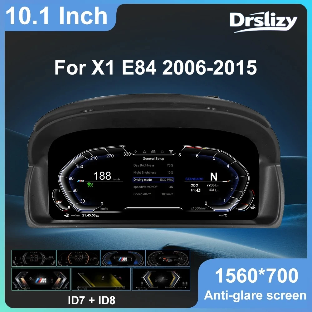 New UI Cluster Dashboard For BMW E84 2006-2015 X1 Series Digitale speedometer LCD instrument panel Linux instrument OTA UP
