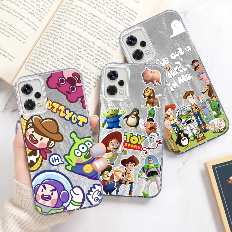 

Toy Story Disney Fashion Cute For Xiaomi Redmi Note 13 12 11 11S 10 10S 9 9S 8 Pro Plus Max 5G Feather Yarn Soft Phone Case