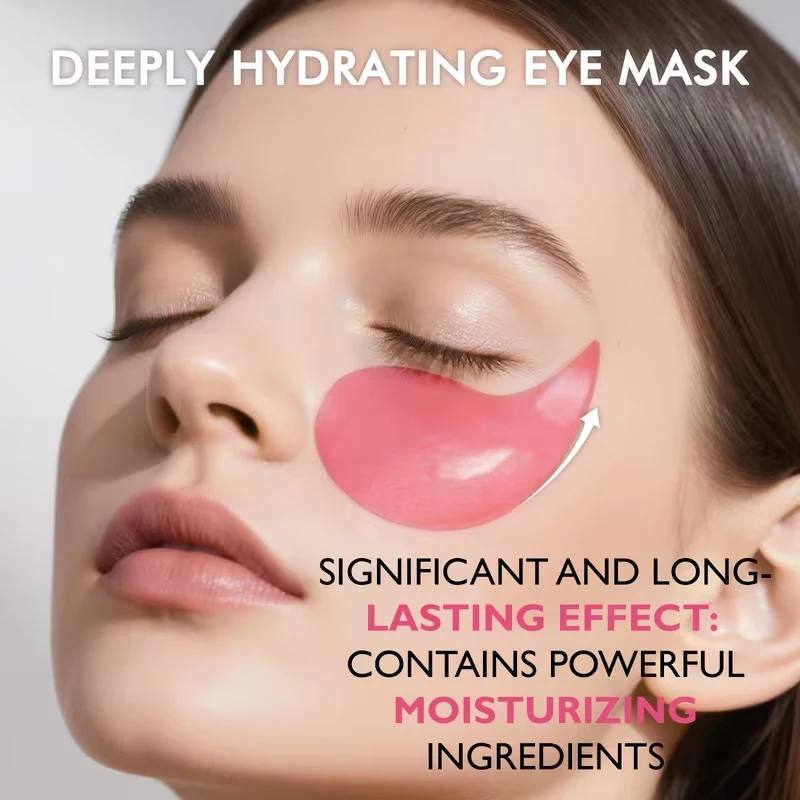 Collagen and Hyaluronic Acid Eye Mask, Intensely Moisturizing, Deeply Nourishing, Makes the Skin Around the Eyes More Delicate and Hydrated, Gives the Skin a Radiant Glow, Bids Farewell to Dryness and Dullness, Eye Care, Eye Mask, Eye Patch, Perfect Christmas Gift