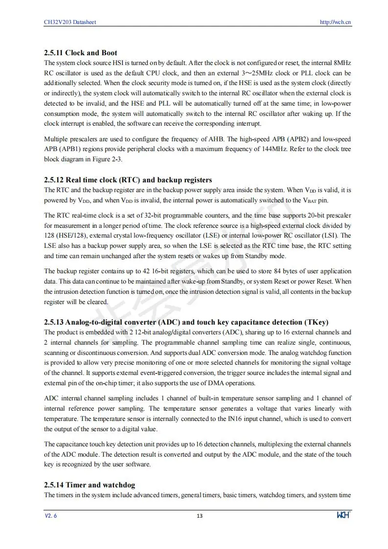 CH32V203 Industrielle 32-bit RISC-V Verbesserte MCU Low Power Mikrocontroller 10 Teile/los – Detail 15