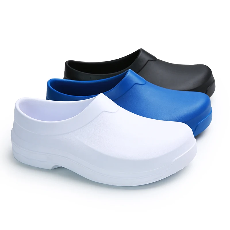 men leisure summer chef shoes waterproof slip-on lazy shoe cook work slippers kitchen hotel EVA loafers doctor nurse footwear