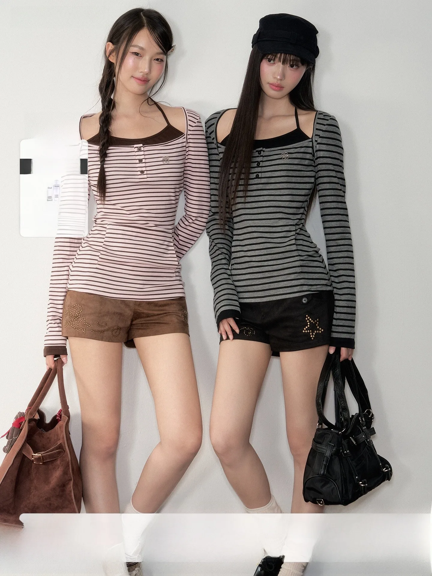 

Soote Season оригинальная корейская футболка Sle Long Sve женский базовый слой шарф Ne висящая полосатая толстовка с капюшоном шелковый облегающий крой