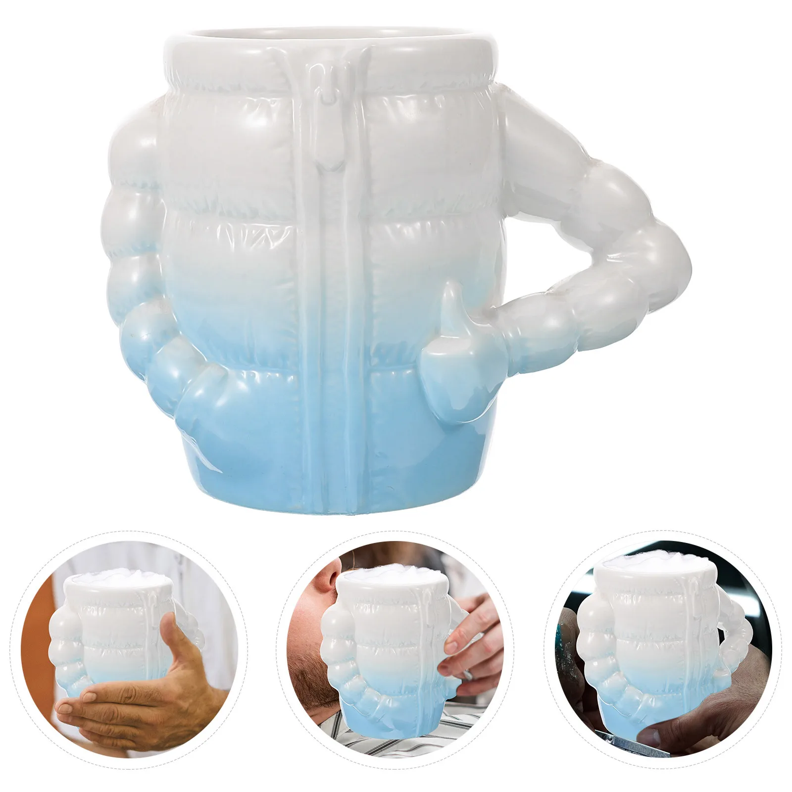 

Premium Ceramic Shaving Bowl for Lather Shave Cup Large Capacity Reusable Shaving Soap Dish Ideal for Daily Grooming