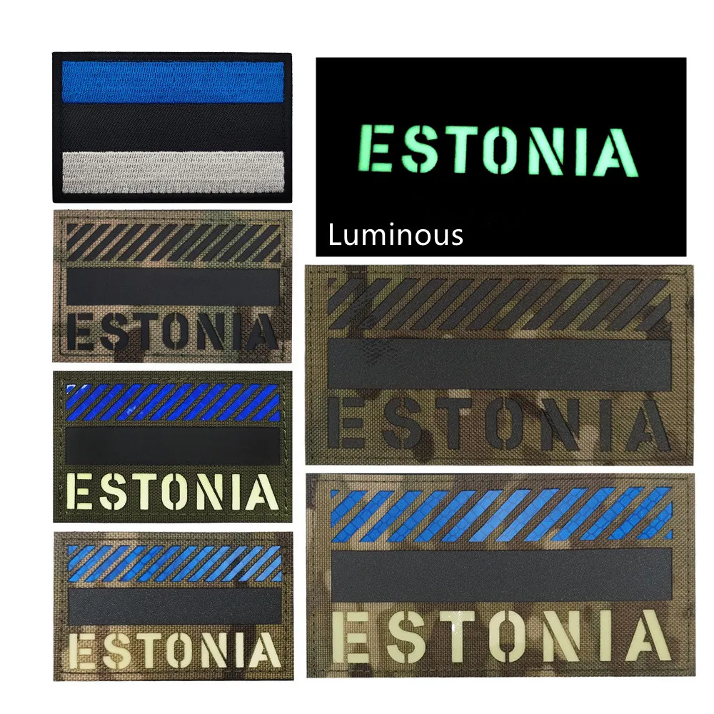 Флаг ЭСТОНИ ИК-инфракрасные светоотражающие нашивки с шевроном, нашивки с застежкой для значков, тактическая эмблема, волшебная нашивка на липучке Эстонии Флаг ЭСТОНИ ИК-инфракрасные светоотражающие нашивки с шевроном, нашивки с застежкой для значков, тактическая эмблема, волшебная нашивка на липучке Эстонии