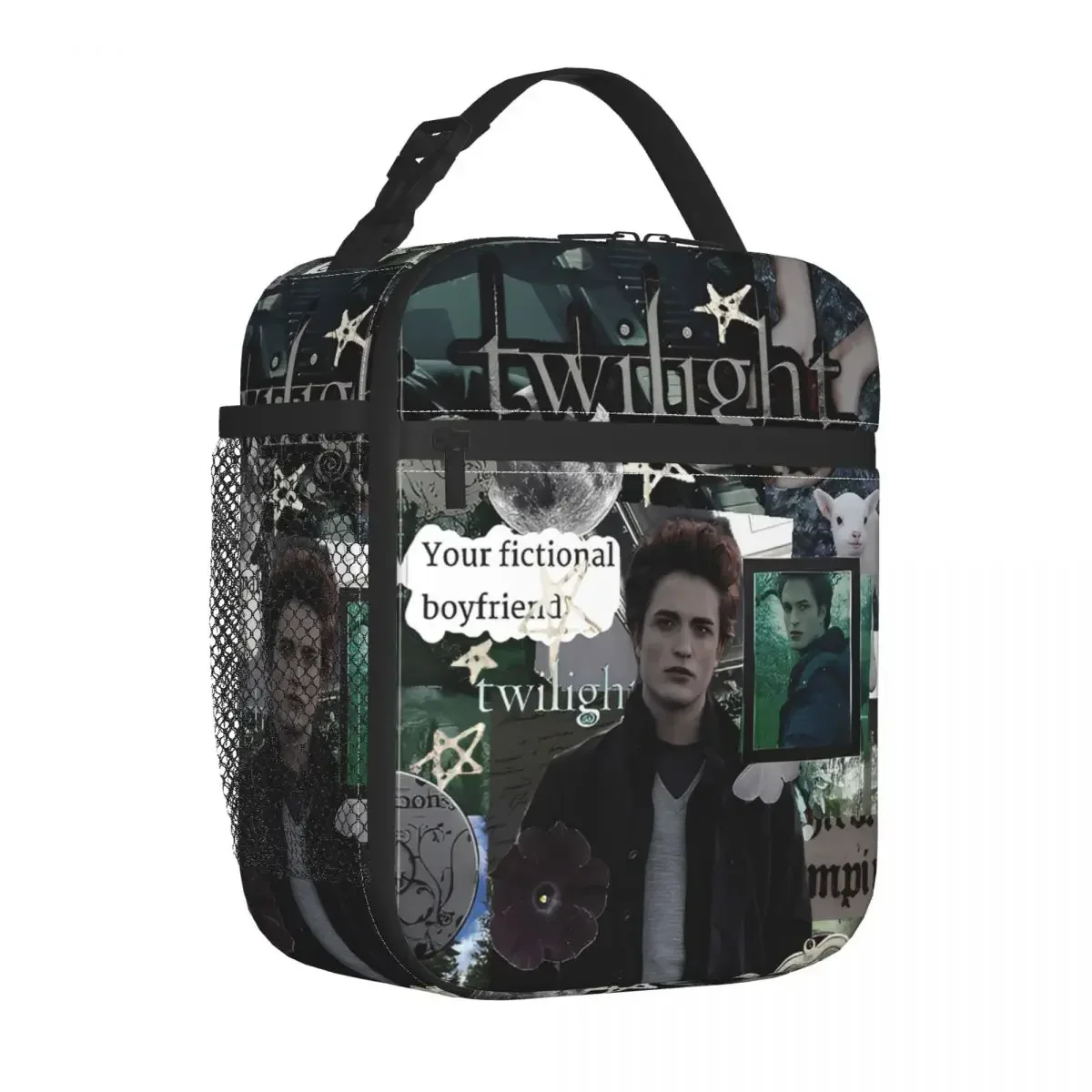 Custom Bag Custom Edward Cullen Homage Twilight Merch Insulated Lunch Bag For Office Food Box Portable Thermal Cooler Bento Box