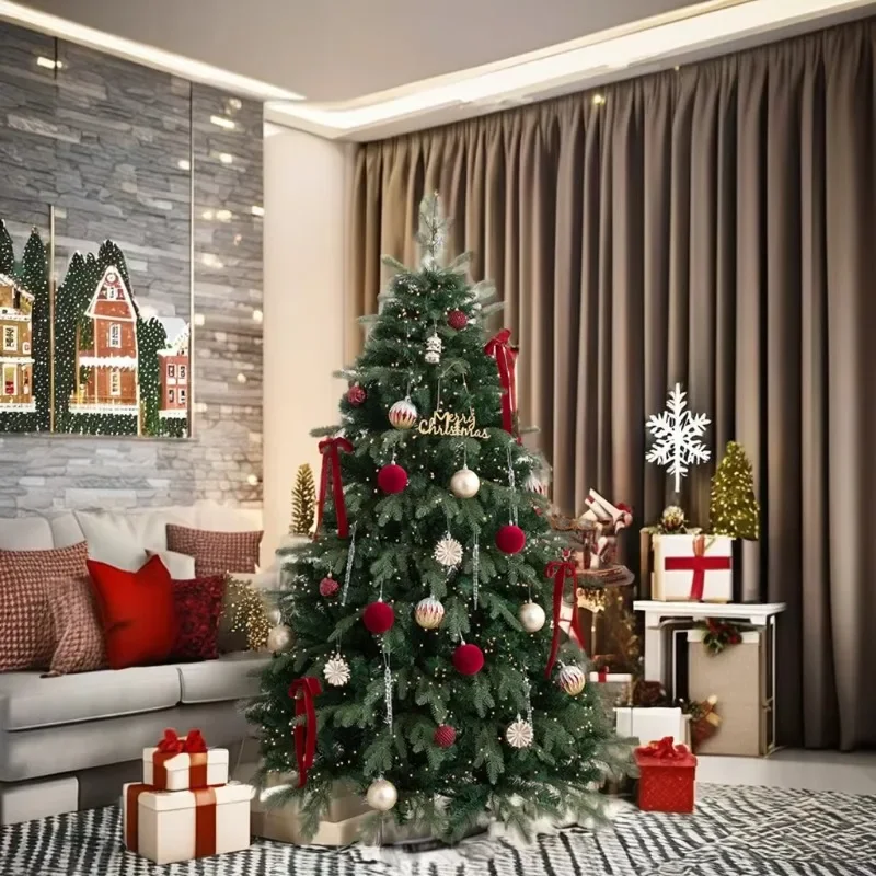 120Cm Premium Standing Christmas Tree Customizable Size Polyethylene Material Decoration Household