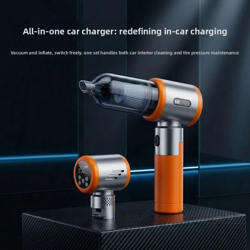 

Car Brushless Vacuum Cleaner Handheld Air Pump Household Smart 2-in-1 Wireless Charging