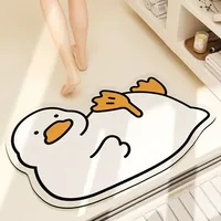 Kodak Duck Non-Slip Mud Pads Cute Diatom Super Absorbent Bathroom Mat Quick-Dry Bath Mat Floor Mat carpet Home Bedroom Decor