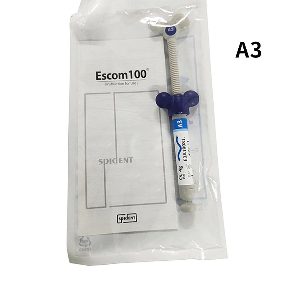 Escom 100 Korean Spident 4g Escom100 Light Curing Teeth Filling Dentist Cilinc Materials Products