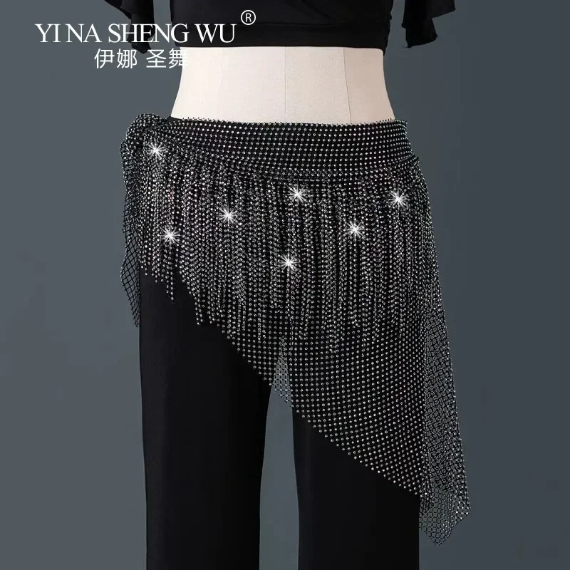 

Belly Dance Hip Scarf Waist Chain Belt - Tassels Rhinestone Multilayer Sparkly For Women Practice & Performance Dance Accessory