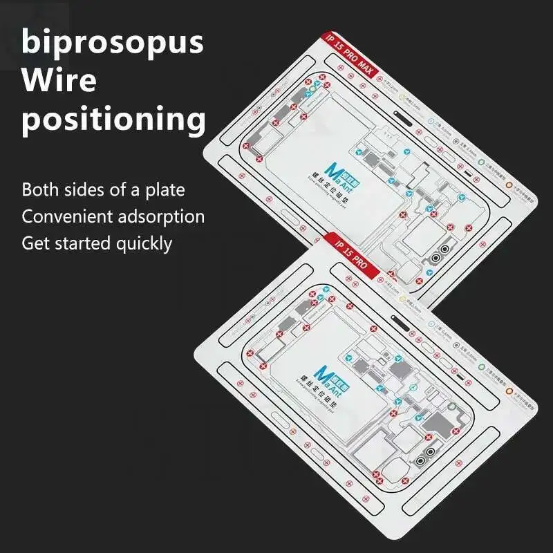 Cuscinetto di posizionamento della vite magnetica MaAnt per telefono X-15PM posizionamento della vite a doppio lato riparazione del telefono con Pad magnetico flessibile morbido