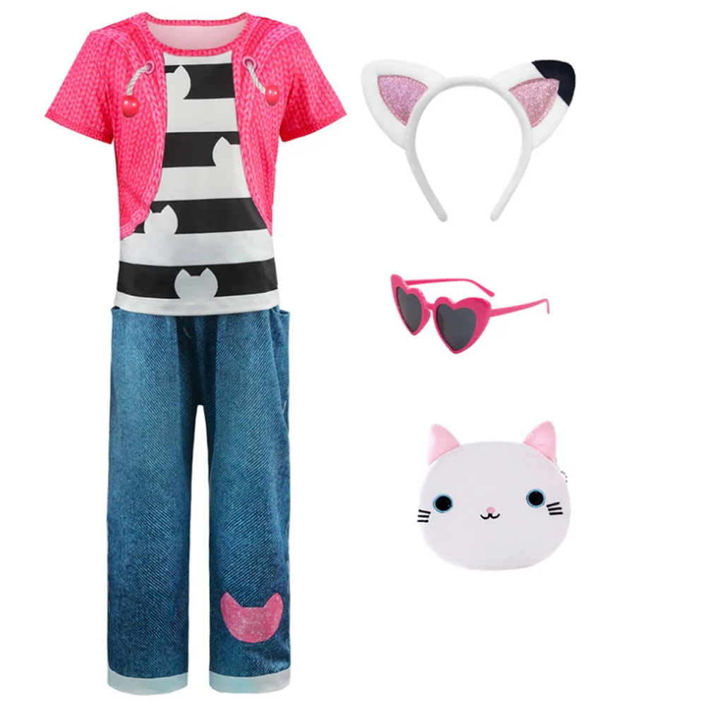 

New Fashion Gaby Dolhouse Girl Dress Carnival Costume cartoon cat Gaby Doll 2025 Newyears Clothes Kid Birthday Party Girl luxury
