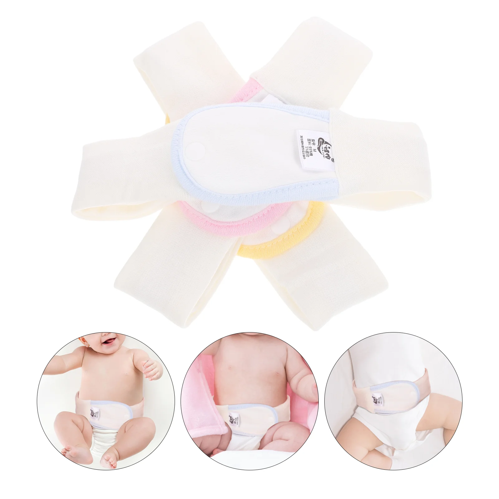 

3 Pcs Diaper Belt Inguinal Hernia Support Nappy Fixing Toddler Fixed Baby Gas Belly Band Diapers Fastener Supplies