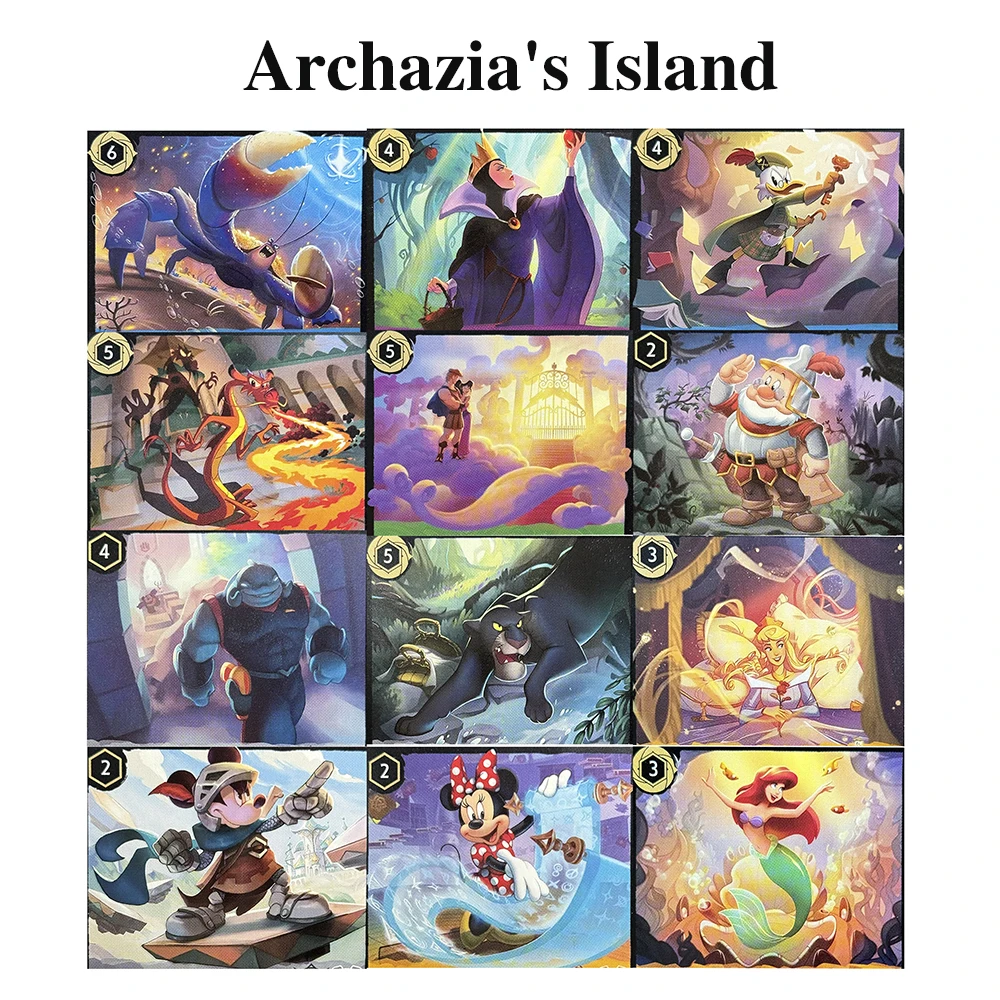 Archazia's Island Locana Chanpter 7 Tamatoa-Happy como una almeja Bagheera Scrooge McDuck Mushu Doc TCG Tarjetas comerciales Tarjetas regulares