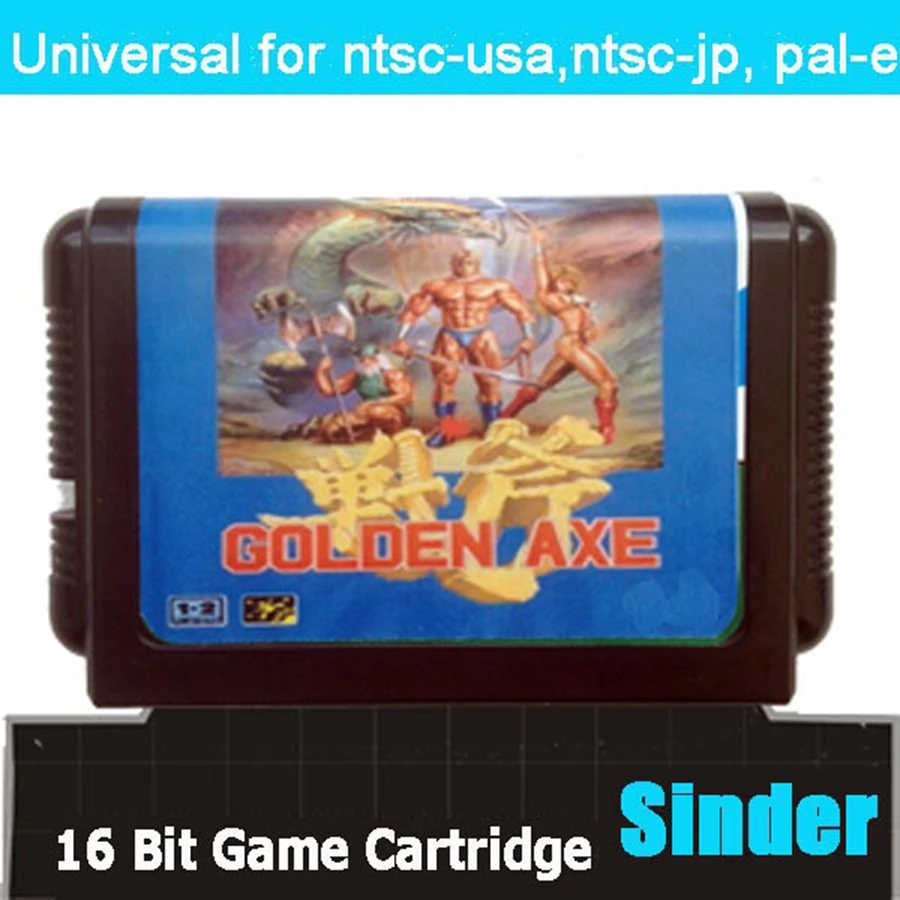 بطاقة الألعاب Golden Axe 16bit MD لمحرك Sega Mega لـ Genesis