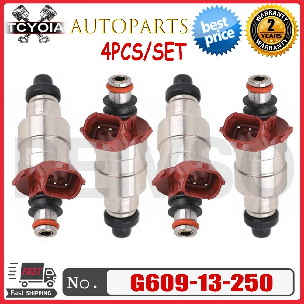 

4 шт./лот топливная форсунка для 1990-1991-1992-1993-1994 M-azda B2600 2.6L-L4 OEM G609-13-250 G60913250 G609 13 250