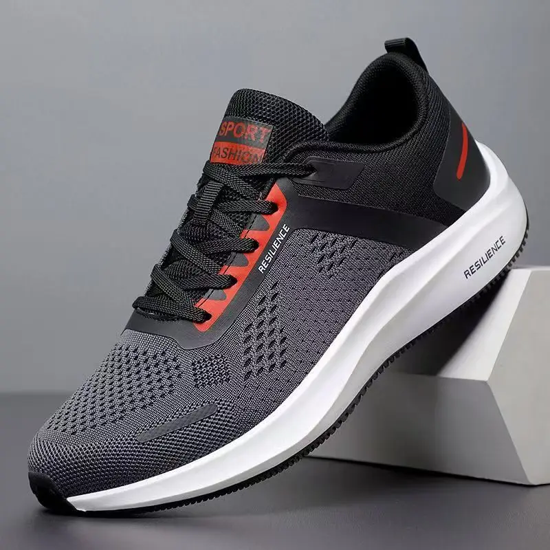 

Men Big Size Air Mesh Lace Up Casual Sneakers Spring Summer New Lightweight Breathable Non Slip Shock Absorbing Running shoes