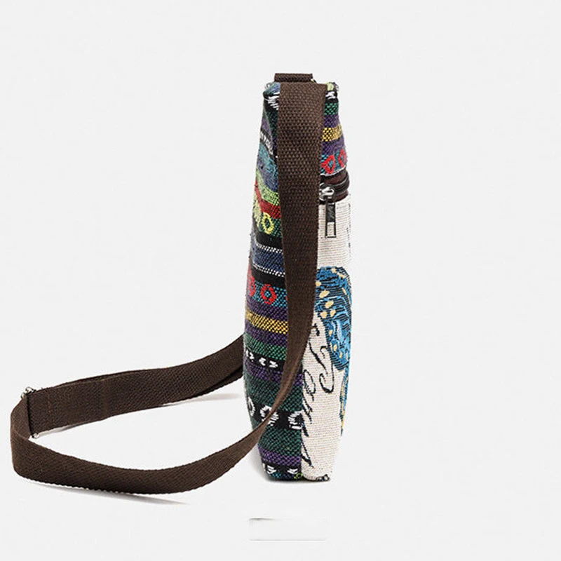Damen-Umhängetasche, Handytasche, bestickte Umhängetasche im Ethno-Stil, kleine Retro-Leinentasche – Detail 23