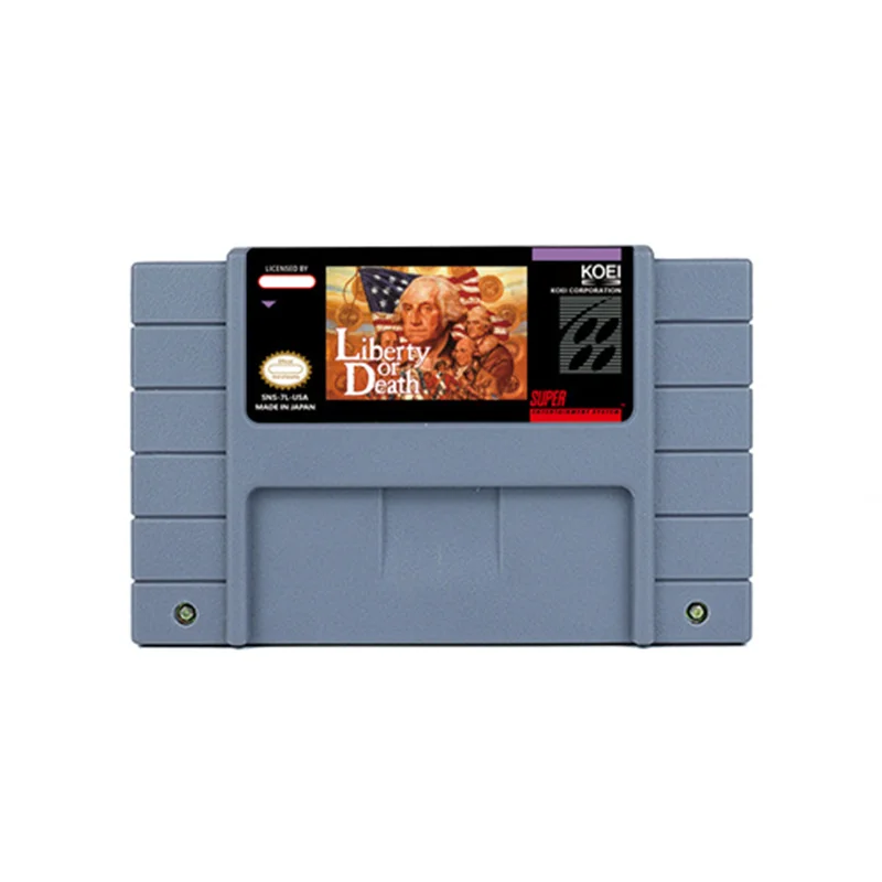 Liberty or Death Action Game for SNES 16 Bit Retro Cart Children Gift