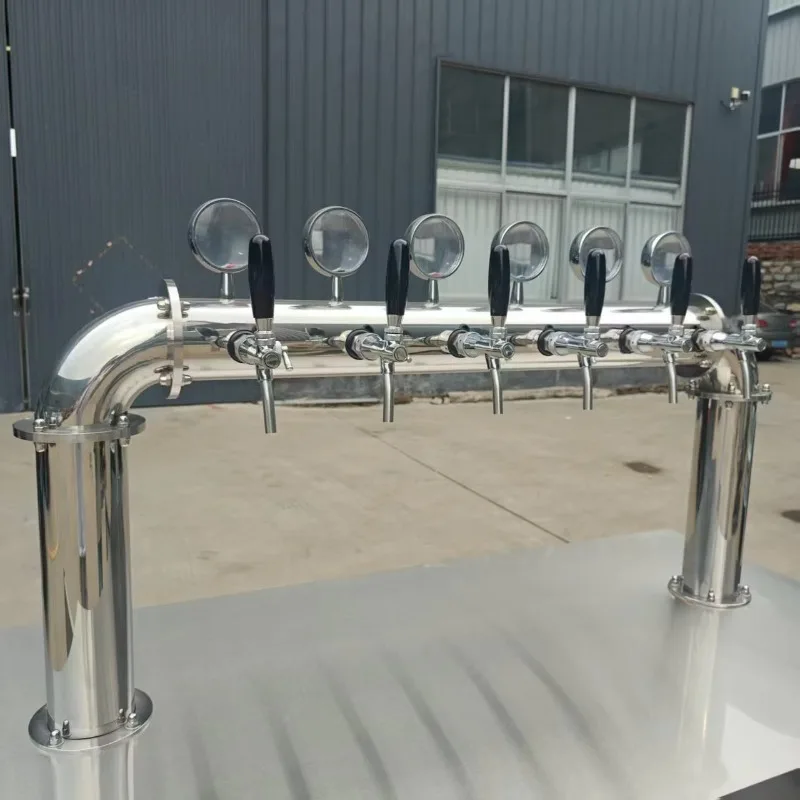 Beverage dispenser tower - stainless steel for beer, wine and cocktails