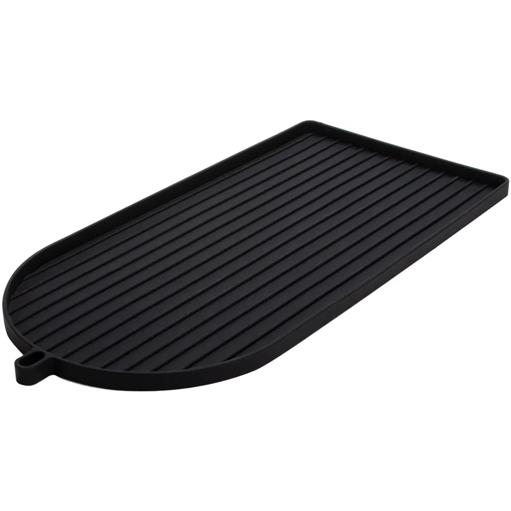 For Barista Station Raised Edge Tray Non Slip Machine Pad For Daily Brewing White Non Slip Silicone Coffee Mat