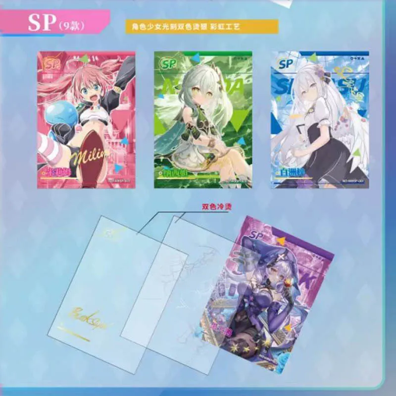 Goddess Story Collection Card Booster Box Wanbao Allure Unrivalled Beauty Nine-Square Grid Anime Girls Trading Cards