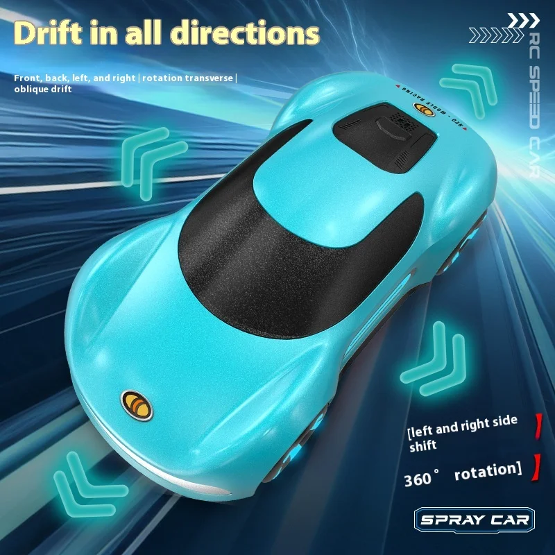 Delin Light Spray Drift Stunt Car All-Round Electric Remote Control Concept Car Stunt Float Car Boy Outdoor Toy Xmas kids Gifts