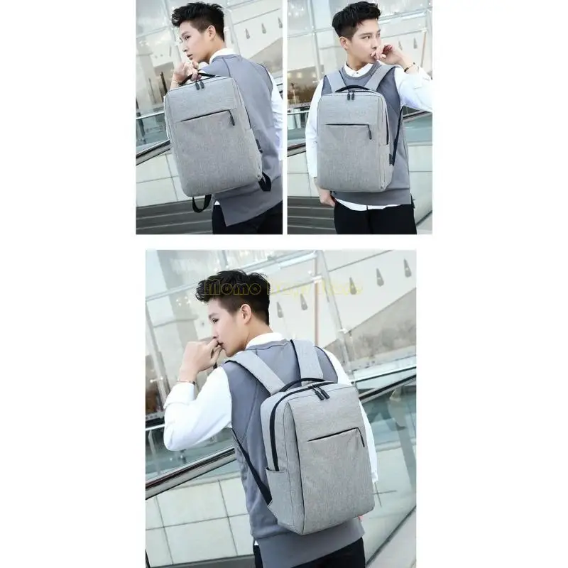 X90d große Kapazität Laptop Rucksack Schulbuchbag mit USB -Ladehafen -Männer Daypack