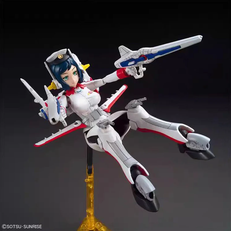 BANDAI HGBF1/144 paniLoheng-Rinko mobilny garnitur Gundam zbuduj bojówki Gunpla Model postaci prezent kolekcja zabawek dla dzieci