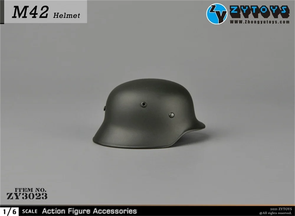 

ZYTOYS DID 1/6th WWII Series SS M42 Metal Helmet Model For 12inch Action Figure Scene Component