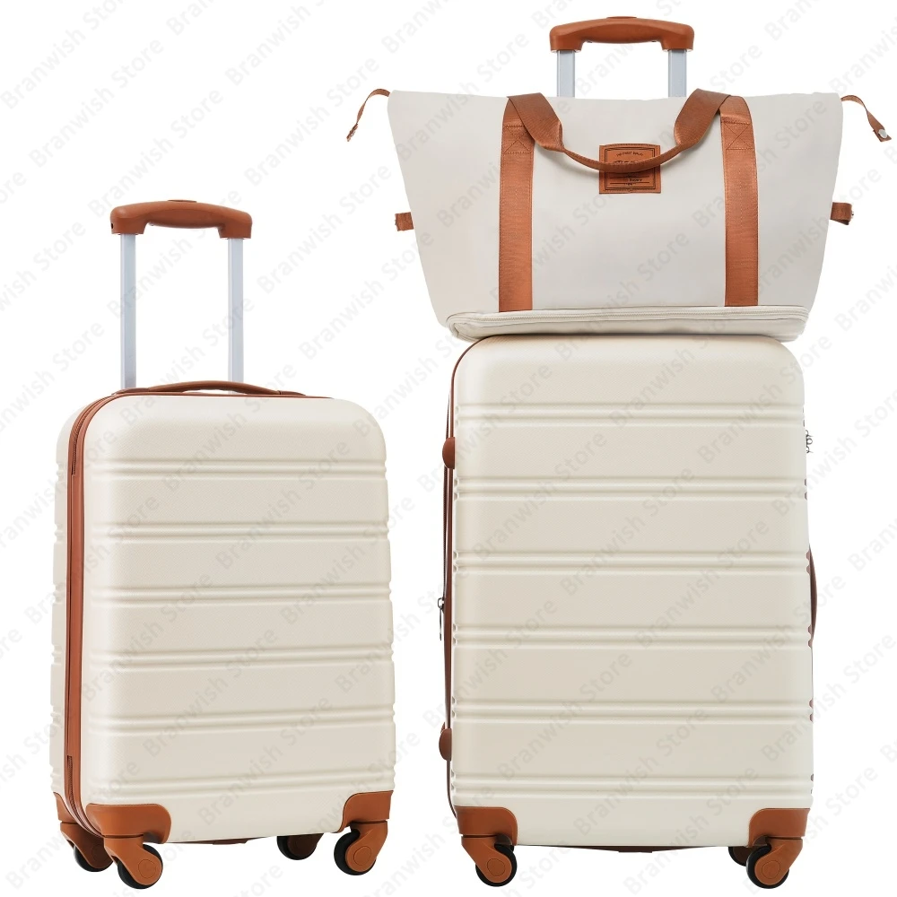 

20/24 Inch ABS 2 Piece Hardshell Luggage Set Spinner Suitcase with TSA Lock Lightweight Travel Luggage with 360 Degree Wheels