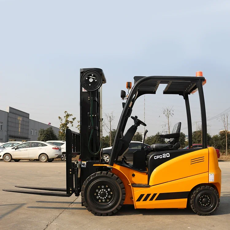 Top Quality Hot Sale Factory Price Balanced Side Shift 4x4 2 Ton Electric Forklift Truck