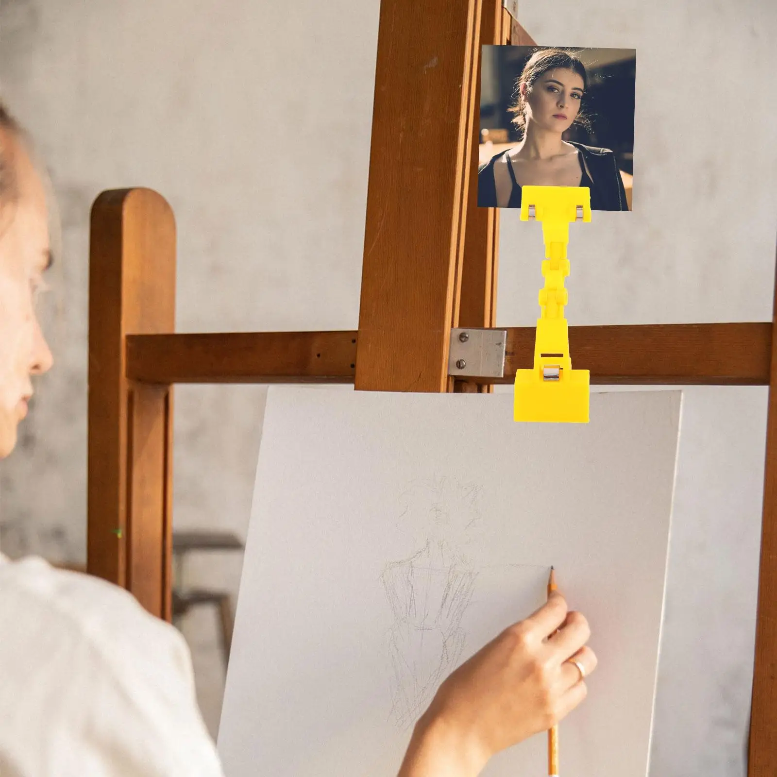 2 PCS Dresser Labels Clips Easel for Painting Photo Drawing Mobile Phone Holder