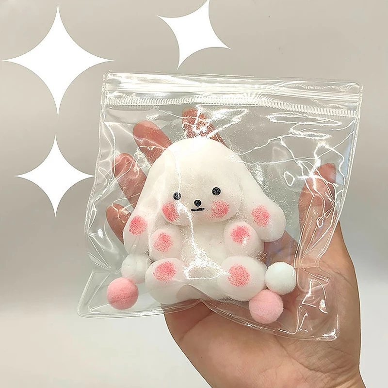 1 pçs 8cm kawaii brinquedo bonito coelho de pelúcia brinquedos fidget alívio do estresse espremer irritabilidade ponta do dedo brinquedos adultos crianças brinquedos presentes