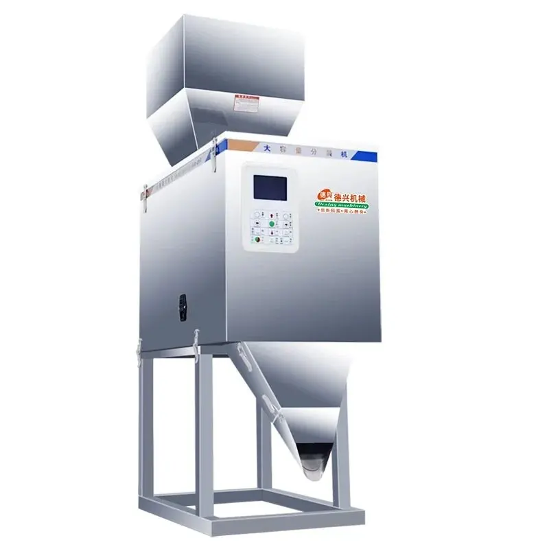 20-3000g/20-5000g Automatic Desktop Filling Machine Weighing Racking Machine Granular Powder Medicinal Packing Machine