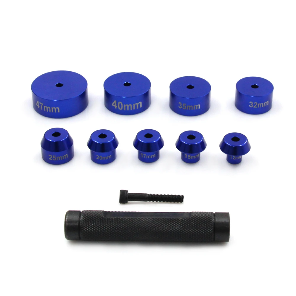 

08-0551 Bearing Driver Set Durable Steel Handle And Anodized Aluminum Drivers Practical