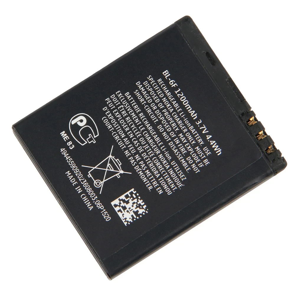 100% New Original BL-6F BL6F BL 6F 1200mAh Battery For Nokia 6788 N78 N79 N95 6788 6788L Batteria