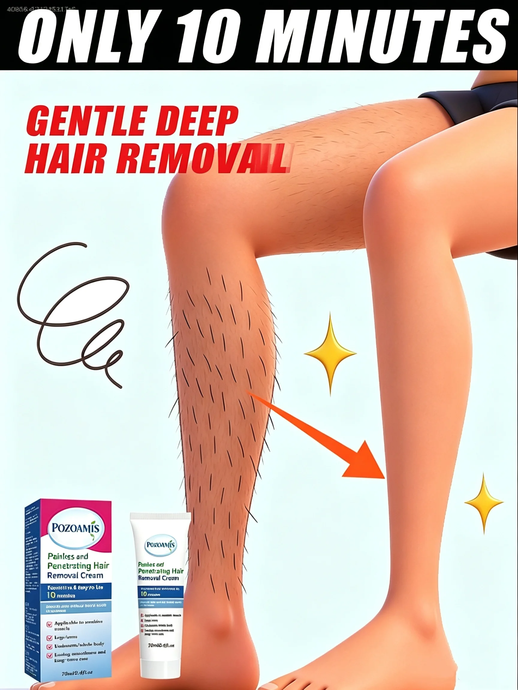 A must-have for mid-summer outings: hair-free arms and legs.