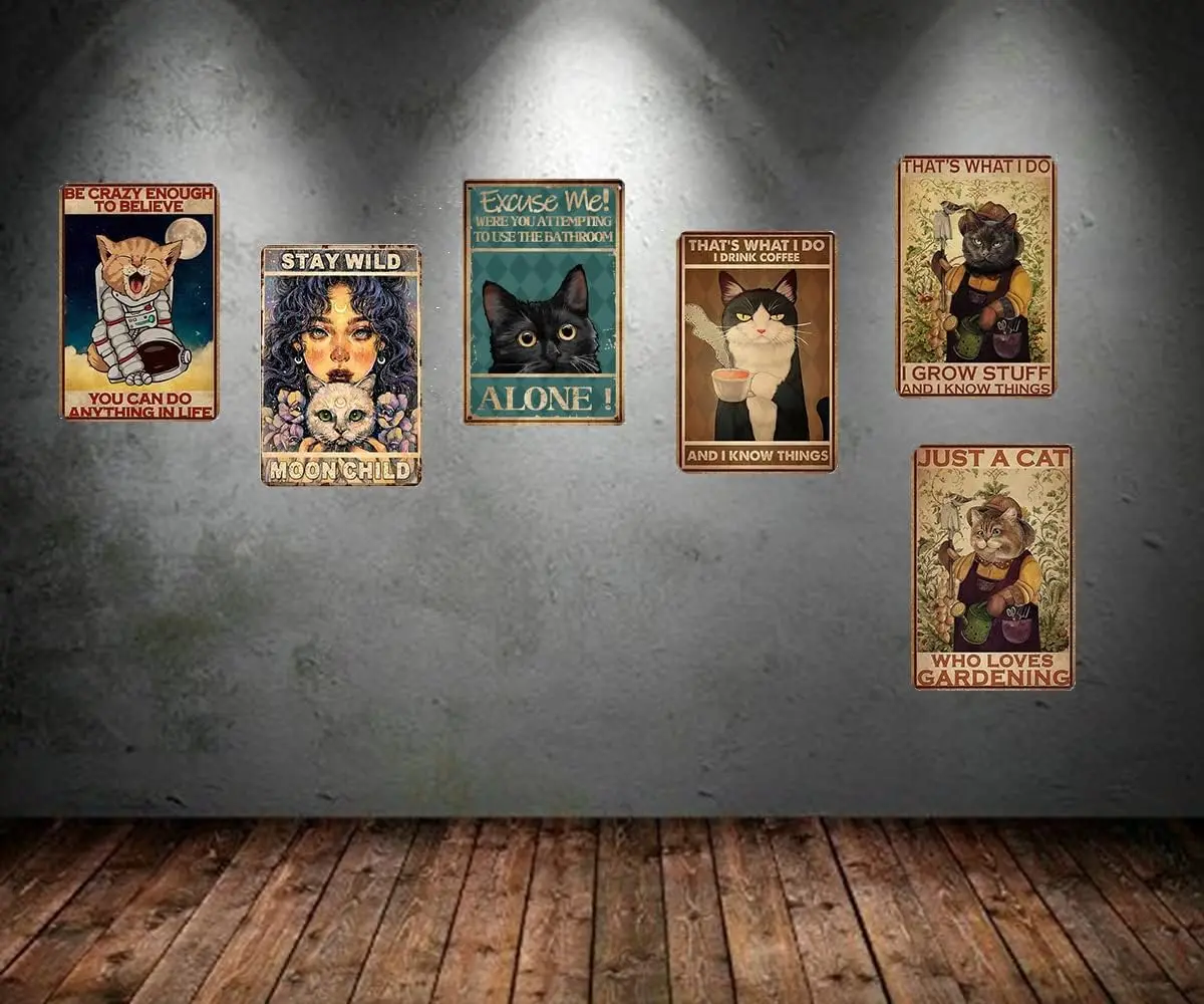 في حياتي هناك أماكن تذكر ريترو معدن القصدير تسجيل خمر علامة ألومنيوم لديكور المنزل غرفة ديكور معدني 8x12