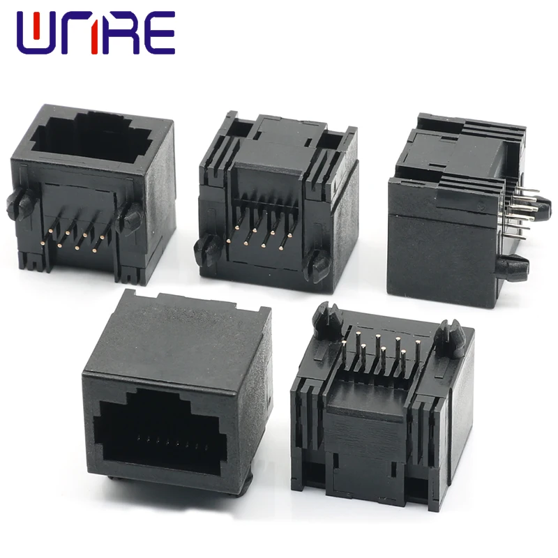 RJ45-56 Without Light Full Plastic New Mold Connector Without Spring Crystal Head Network Socket Connector Interface