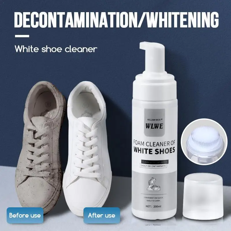 Shoe Cleaning Foam Sneaker Protector Spray For White Shoes Sneaker And Shoe Cleaner Removes Dirt And Stains Shoe Whitener For