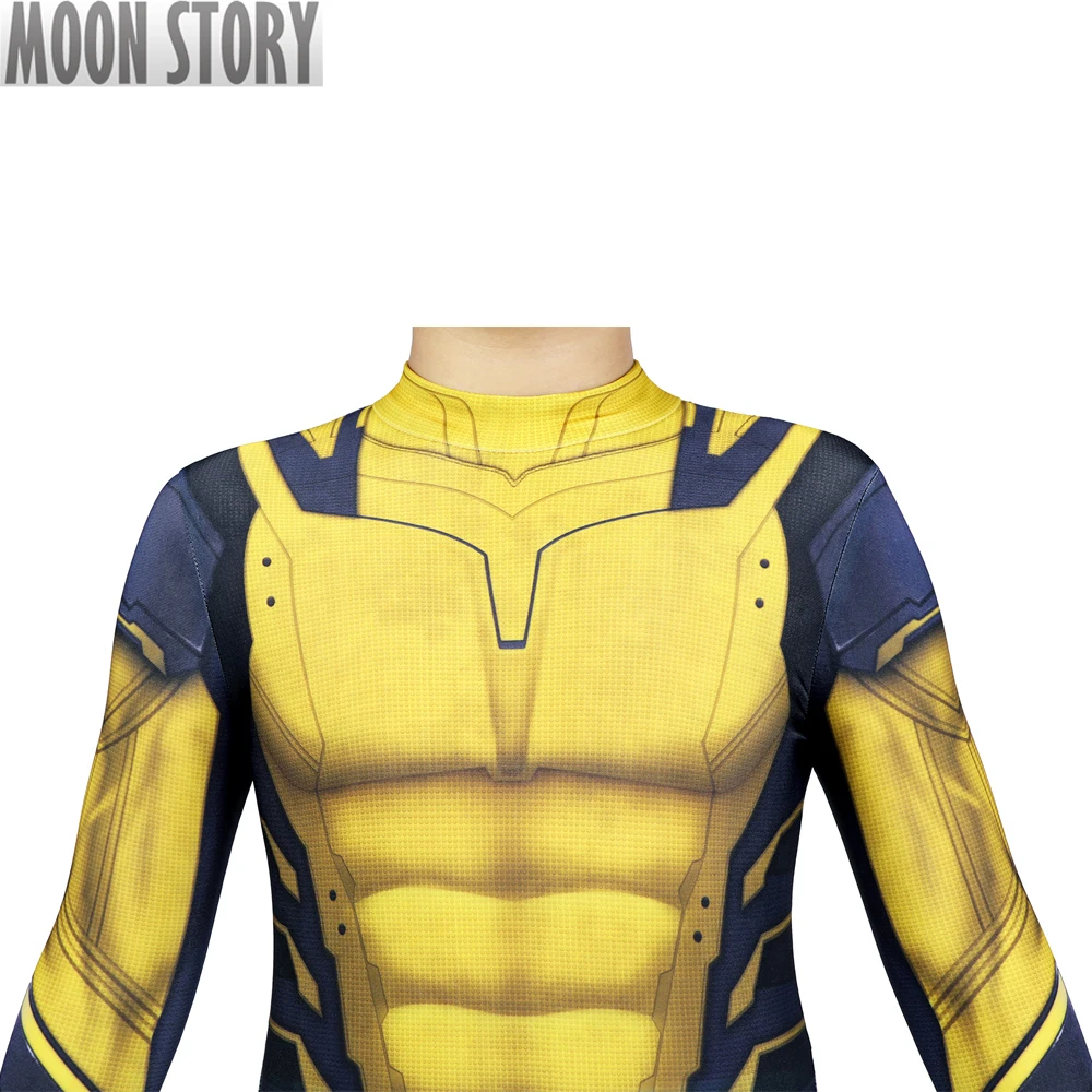 Combinaison rouge pour enfants, Deadp 3, Wolverine Boy Cosplay, Cosutme Wade Winston 01., Zentai, Halloween, Carnaval, Impression 3D, Costume de batterie