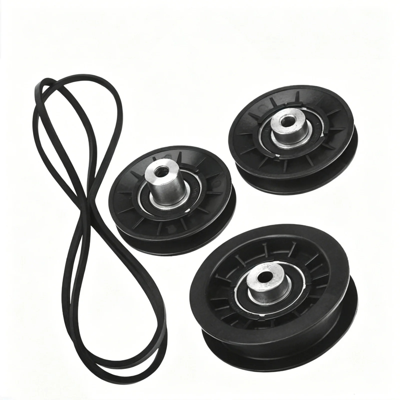OEM Replacement Pulleys for Lawn Mower Belt Kit For Heavy for Lawn Work As Shown Lawn Mower Reinforced Rubber Compound