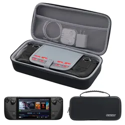 Portable Storage Bag For Steam Deck Game Console EVA Travel Carrying Handbag Zipper Protective Case Hard Box Pouch Accessories