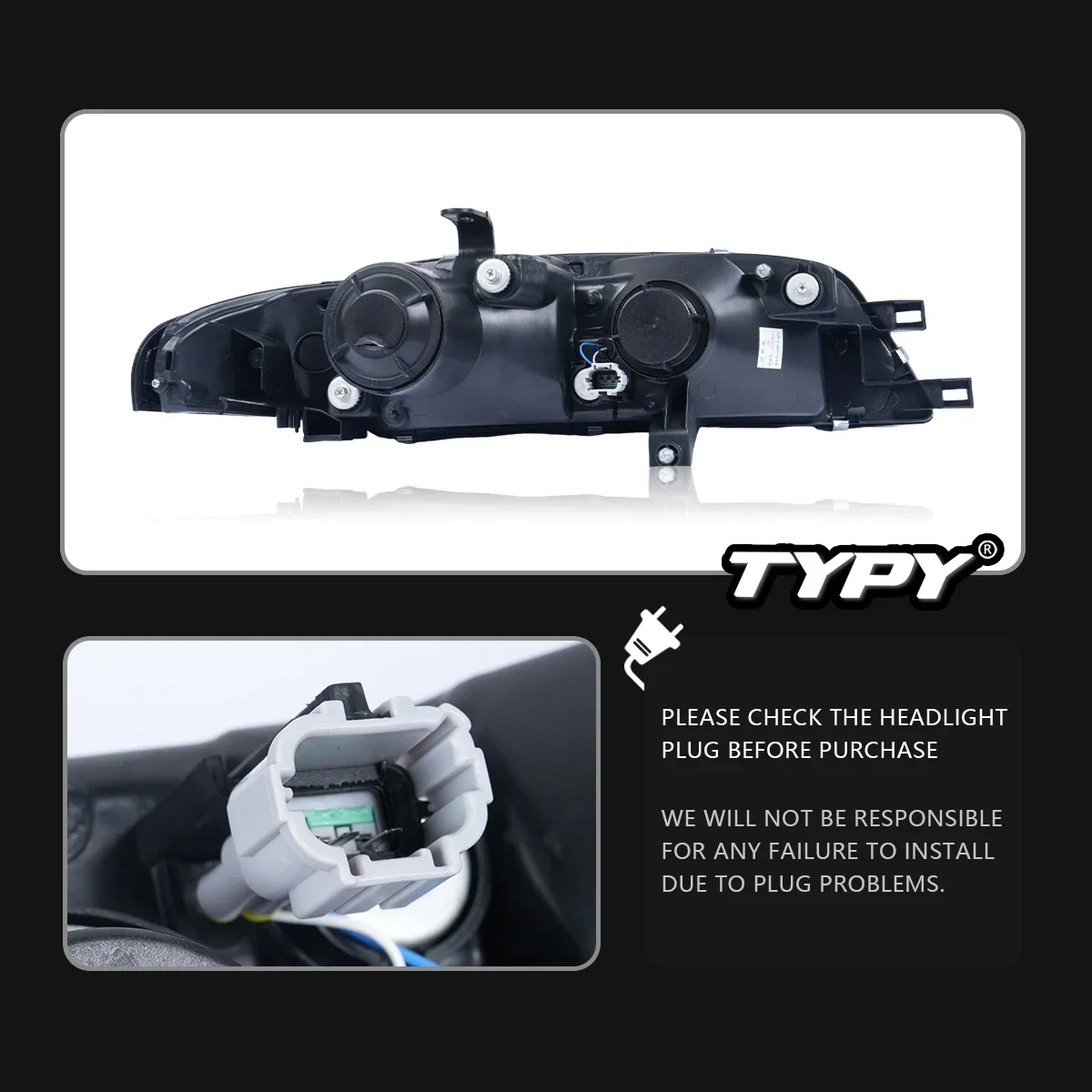 

Автомобильная фара TYPY для Nissan GT-R R33, обновление 1995-1998, модифицированная для нового DRL, динамический указатель поворота, светодиодная фара, автоаксессуары