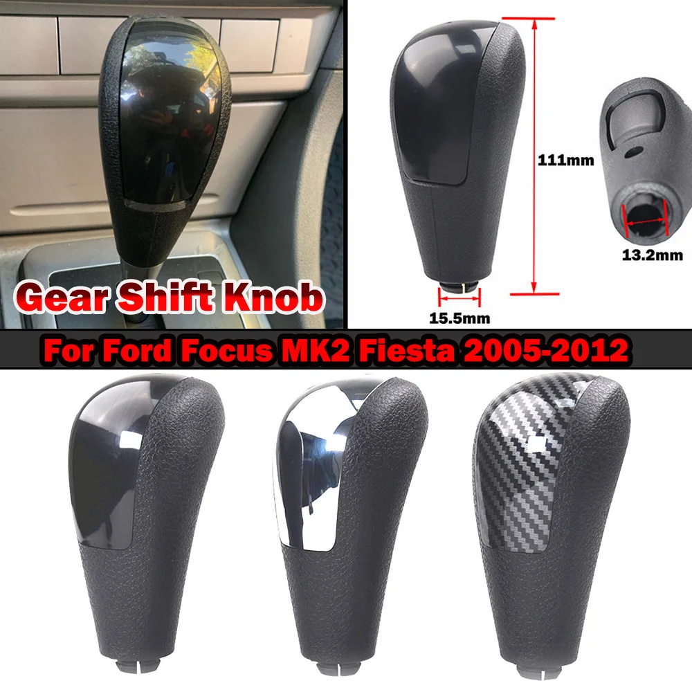 Automatic Car Gear Shift Knob Shifter Lever for Ford Focus MK2 Fiesta 2005 2006 2007 2008 2009 2010 20112012 car styling