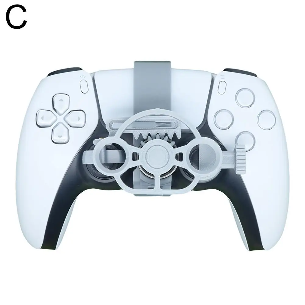 For Enhanced Gaming Racing Wheel Colorful 3D Printed Mini Steering Wheel for ps5 Controller Simulates Car Steering Wheel