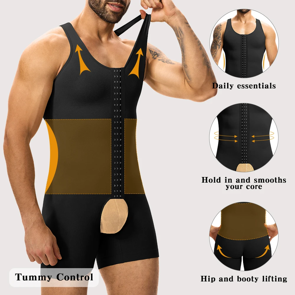 ชุดกระชับสัดส่วนผู้ชาย ควบคุมห - Shapewear Bodysuit Firm บทวิจารณ์และราคา